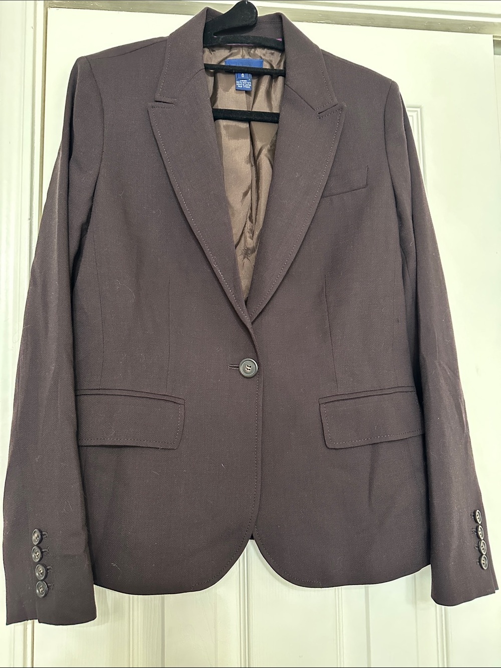J. Crew Women's Brown Single-Button Blazer